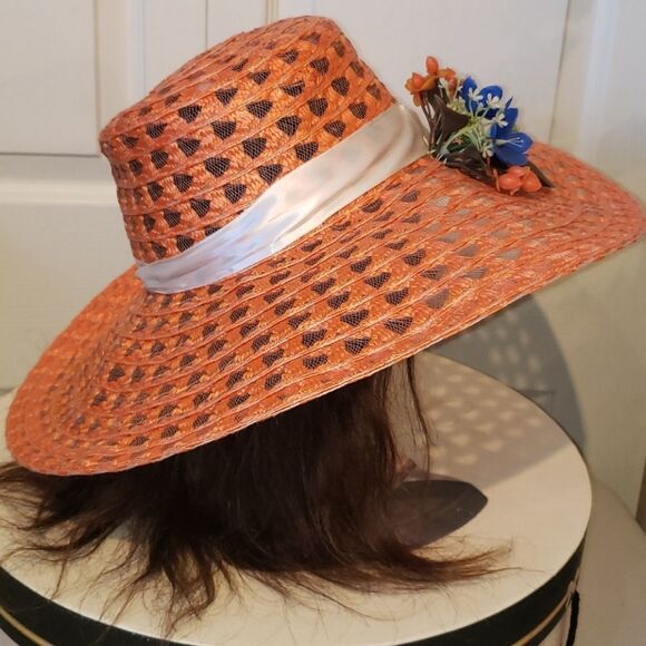 Caprice Peachy Floral Hat - Picture 5 of 7